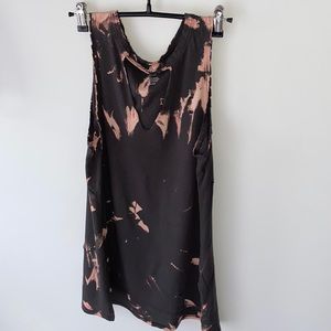 One of a kind AE bleach dyed tank top